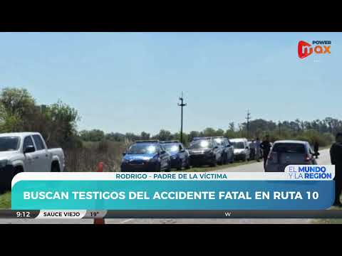 Buscan al conductor que atropelló un joven en Ruta 10, en cercanías a Felicia | Rodrigo - Padre