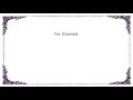 Idaho - For Granted Lyrics