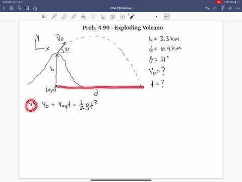 Example - Exploding Volcano (Prob. 4.91)
