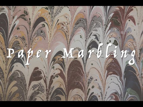 Trying Paper Marbling for the First Time (and mostly failing...)