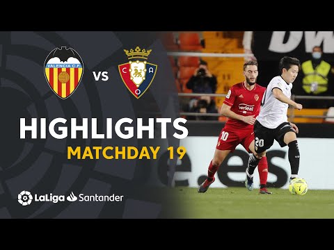 Highlights Valencia CF vs CA Osasuna (1-1)