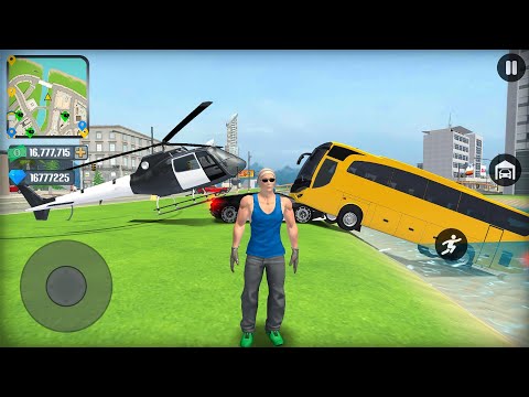 US Police Officer Car Escape Open World Helicopter Bikes and Coach Bus Simulator - Android Gameplay.