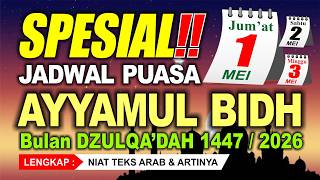 Download lagu Ayyamul Bidh Fasting in May 2026 Falls on the Date - Dzulqa'dah 1447 H - Complete 2026 Calendar mp3
