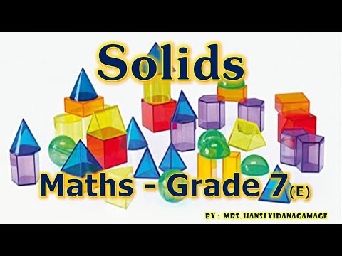 Solids | Mathematics - Grade 7 (Eng)