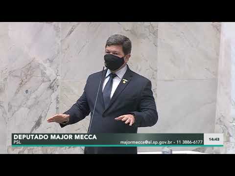 Major Mecca questiona o contrato firmado pelo governo estadual com a empresa chinesa Sinovac