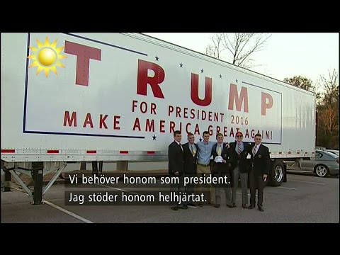 Trump-feber inför dagens primärval - Nyhetsmorgon (TV4)