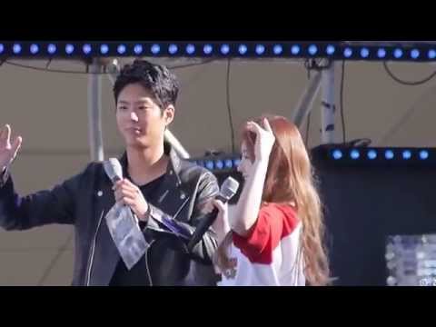 063  151009 레드벨벳 Red Velvet 아이린 IRENE   뮤직뱅크 리허설 엔딩멘트 동대문 DDP 직캠 fancam by zam1