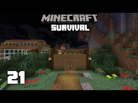 Minecraft: Village Wall Design! - 1.15 Survival Let's play | Ep 21