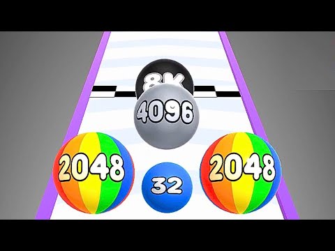 Number Ball 3D - Merge Games ! All Levels Gameplay Level (32-37) android, ios - YouTube
