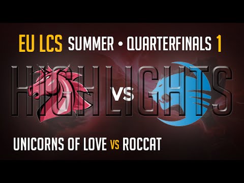 Unicorns of Love vs Roccat Game 1 HIGHLIGHTS | Playoffs Quarter-Final EU LCS Summer S5 2015