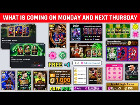 eFootball 2026 Update!! What Is Coming On Tomorrow & Thursday In eFootball 🤩 Free Epic & Free Coins
