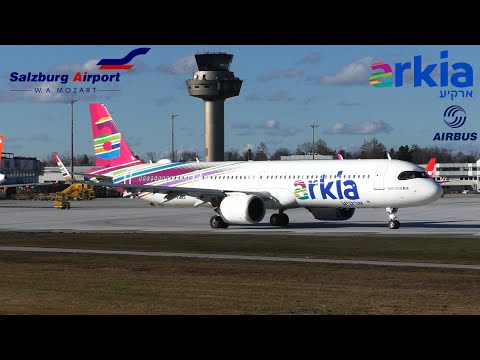 Arkia Israeli Airlines A321 NEO at Salzburg Airport 4X-AGH