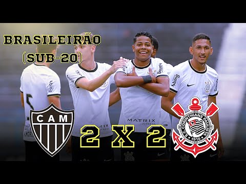 Atlético-MG 2 x 2 Corinthians - Melhores Momentos - Brasileirão Sub-20 2023