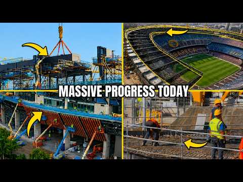 Camp Nou Is Changing Fast! Major Roof, Facade & Stadium Progress Revealed