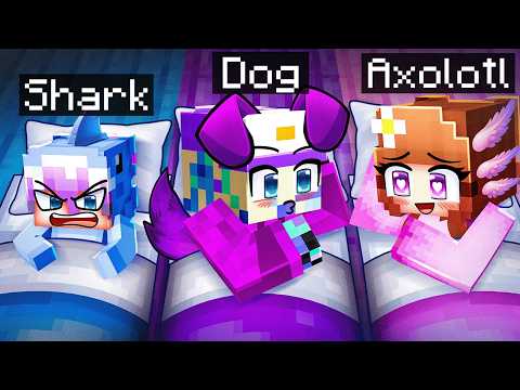 Having a PET SLEEP OVER in Minecraft!