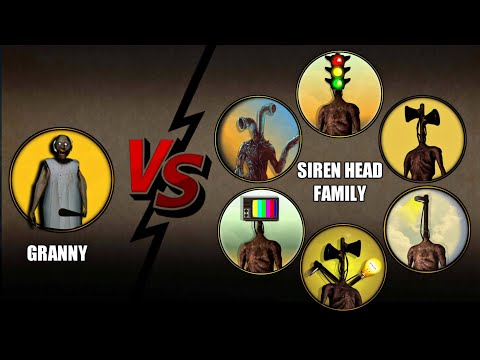 Granny Vs Siren Head, Light Head, TV Head, Traffic Head, Pipe Head, Monster Head || Most Epic Video