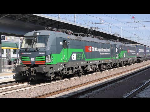 4K - 2022-04-18 Brescia...Stazione di Brescia 2/2 - Transiti di primavera