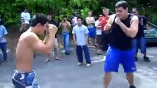Big Guy vs Little Boy Fight