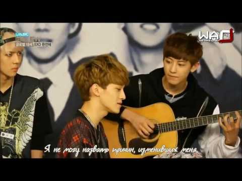 [РУСС.САБ] 130910 EXO's Chanyeol & Chen - Baby Baby @ Mnet Open Studio