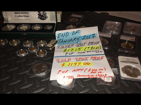 MO#36 Jan 2017 * 3 YRS OF Silver/Gold Stacking! & FULL TOTAL avg per oz w/ FULL STACK