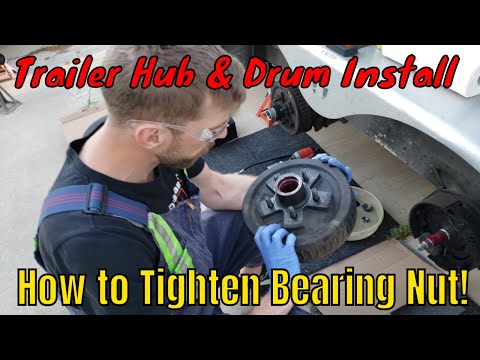 Trailer Hub and Drum install w/ Electric Brakes | Irnieracing4k