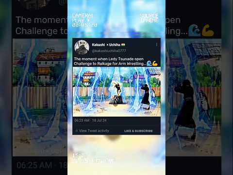 Tsunade vs Raikage Arm Wrestling battle 💪