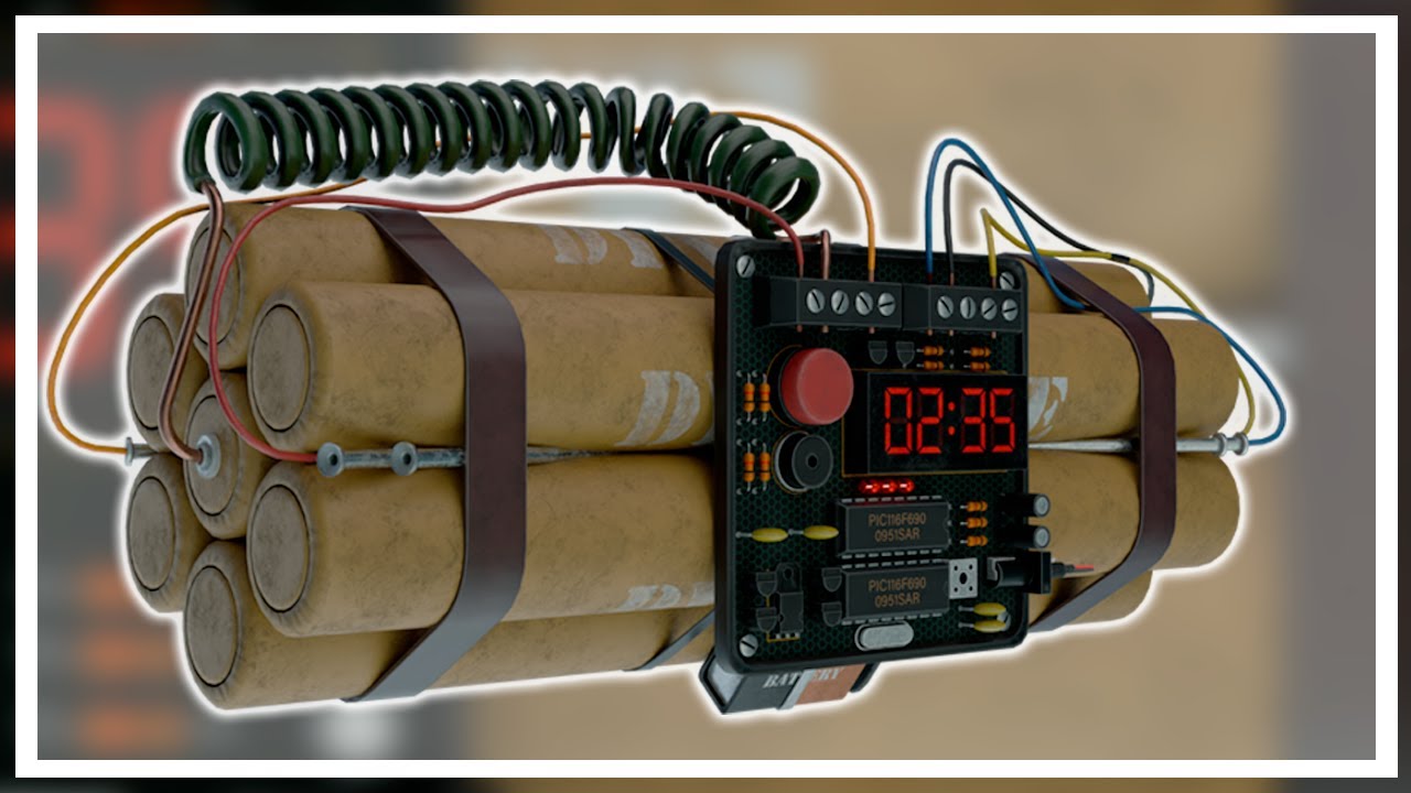 3D Model of a Time Bomb