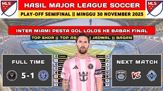 Download lagu Hasil Playoff Semifinal MLS 2025 Hari Ini - Inter Miami vs New York City - Hasil MLS 2025 mp3