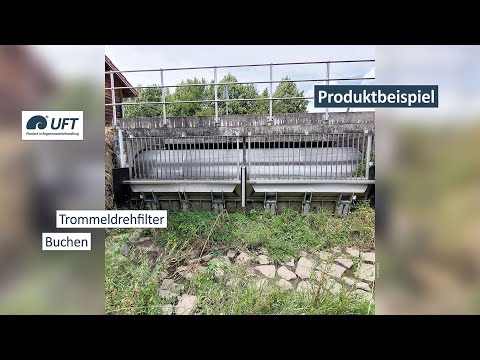 Produktbeispiel UFT-Trommeldrehfilter: Betrieb beim Regenereignis