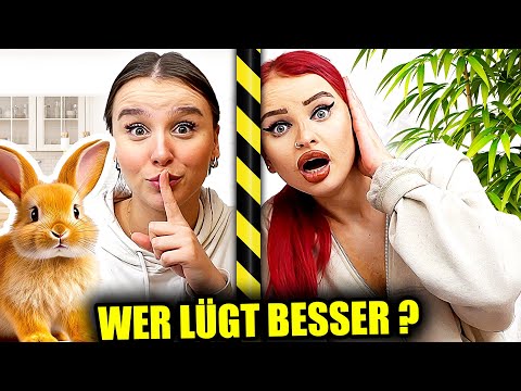 WER LÜGT BESSER ? 😂 mit Schwester (Challenge) - Celina