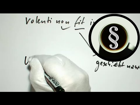 Latein im Recht: volenti non fit iniuria