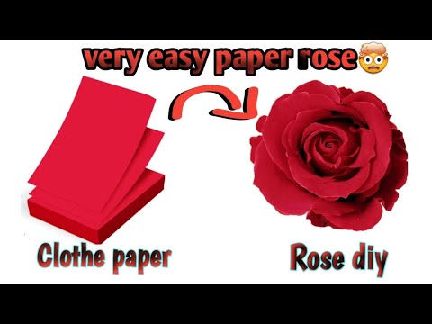 Paper flower making || how to make easy paper flower || easy paper craft ideas ||