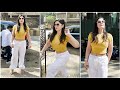 Zareen Khan Looks Stunning In Yellow Outfit Spotted Khar Zareenkhan