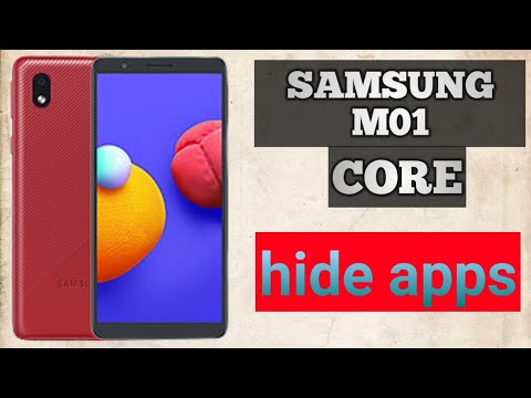 How to hide apps in Samsung m01 core