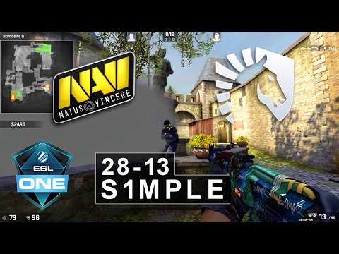 s1mple POV 28-13 vs. NaVi (ESL One Cologne 2016)