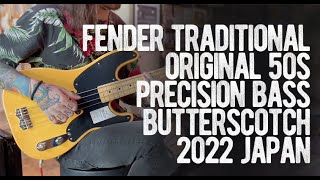 Video thumbnail for Fender Traditional Original 50s Precision Bass Butterscotch Blonde 2022 Japan by Loud Lemon Demo