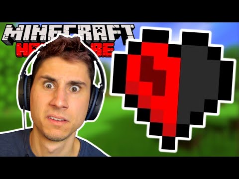 Minecraft Hardcore With A HALF HEART!