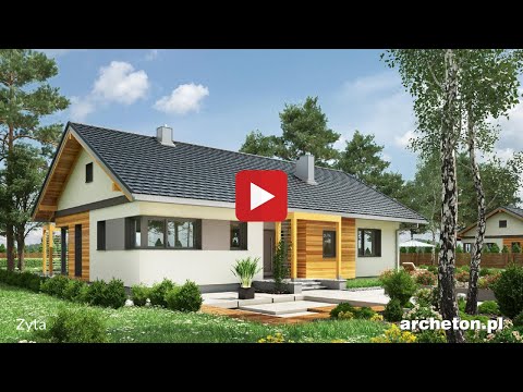 Projekt domu Zyta - archeton.pl - parterowy 123,9 m2