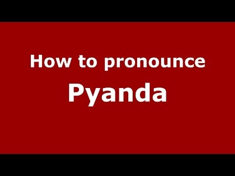 How to pronounce Pyanda (Russian/Russia) - PronounceNames.com