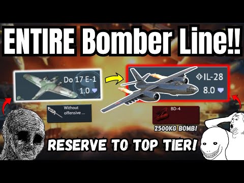 Reserve to Top Tier Challenge!🔥(Entire German Bomber Line) | Planes so BAD they should be REMOVED!💀