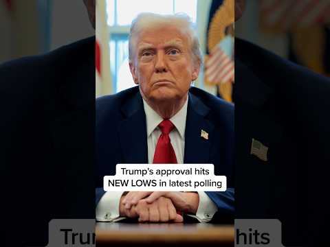 Trump's approval rating hits NEW LOWS in latest polling