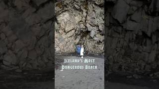 Icelands deadliest beach! Don’t let the beautiful black sand fool you #iceland