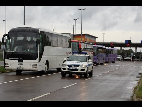 Prebežniki na mejnem prehodu Središče ob Dravi