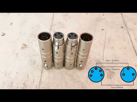 Dmx 5Pin to 3Pin XLR Connector