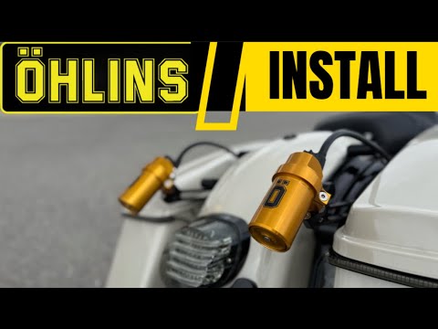 Öhlins HD 779 install / upgrade #performancebagger #DIY #harleydavidson #ohlins #upgrade #suspension