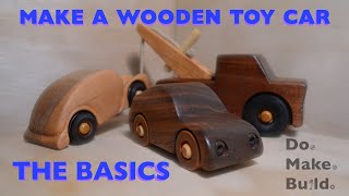Step by step process of making a wooden toy car from scratch… sort of.