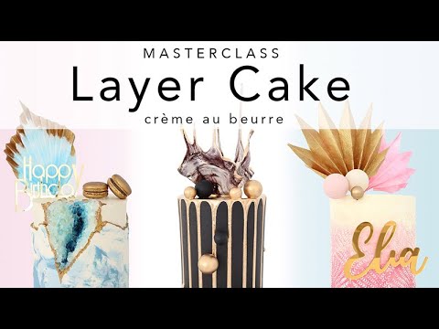 🎂 Formation en ligne LAYER CAKE (Recettes, Lissage, Décoration) Crème au beurre à la meringue suisse