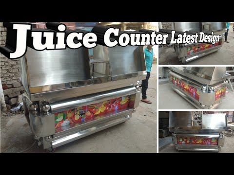 Stainless steel fruit juice counter