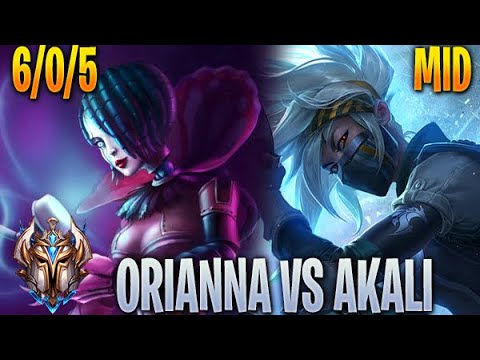 Orianna vs Akali Mid - KR Challenger 10.22