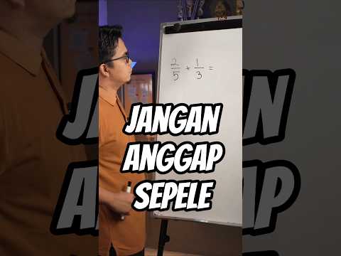 Jangan anggap sepele materi ini. mudah tapi penting.